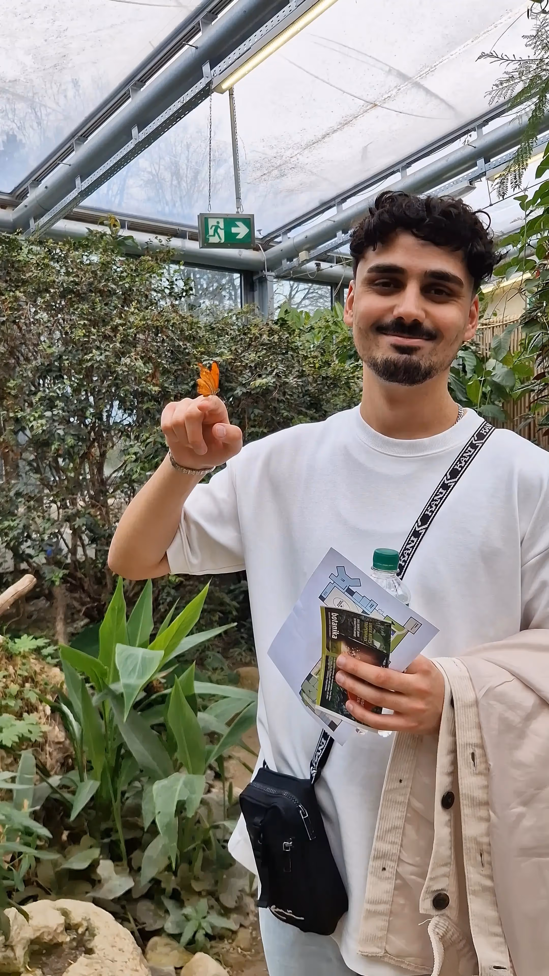 Kerim with a butterfly